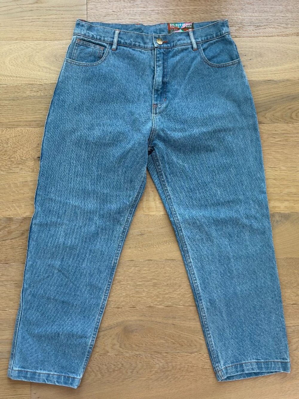 Big Bud Press New Frontier Jean Straight Leg Light Wash Denim Size 35
